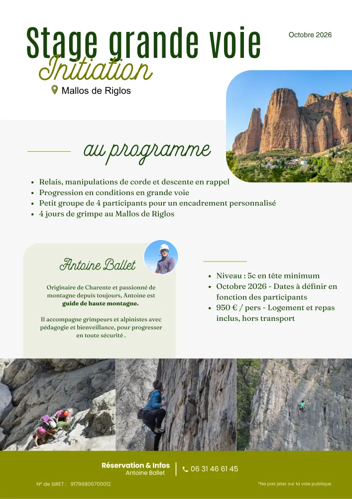 stage grande voie mallos de riglos guide haute montagne
